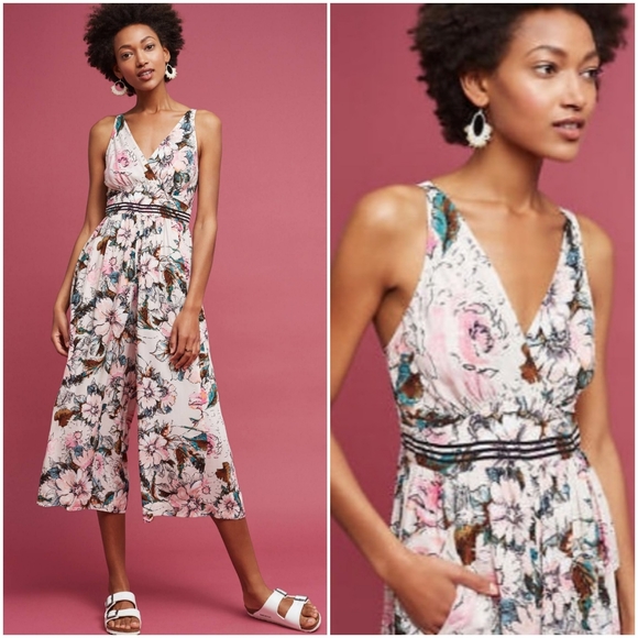 Anthropologie Pants - ANTHROPOLOGIE Gwyneth floral jumpsuit